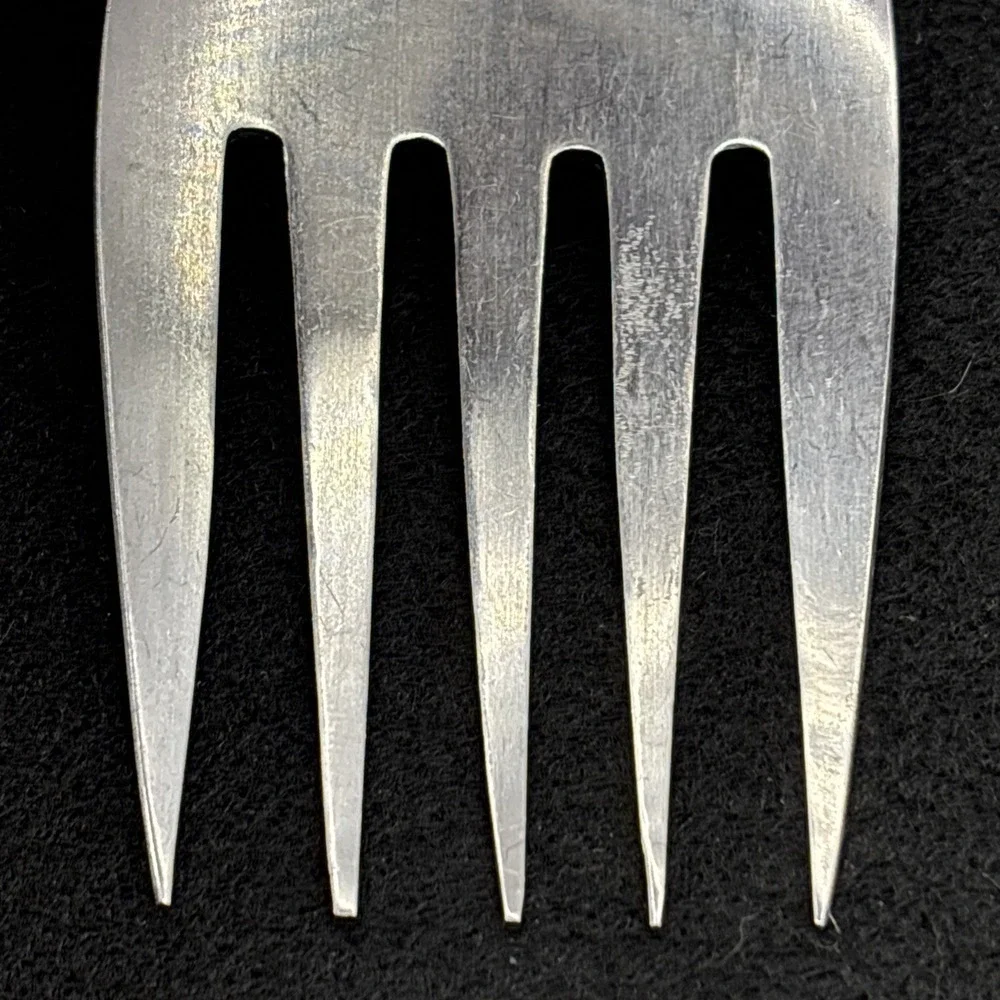 Oxford Hall Old Westbury Satin Stainless Cold Meat Serving Fork 9 1/4